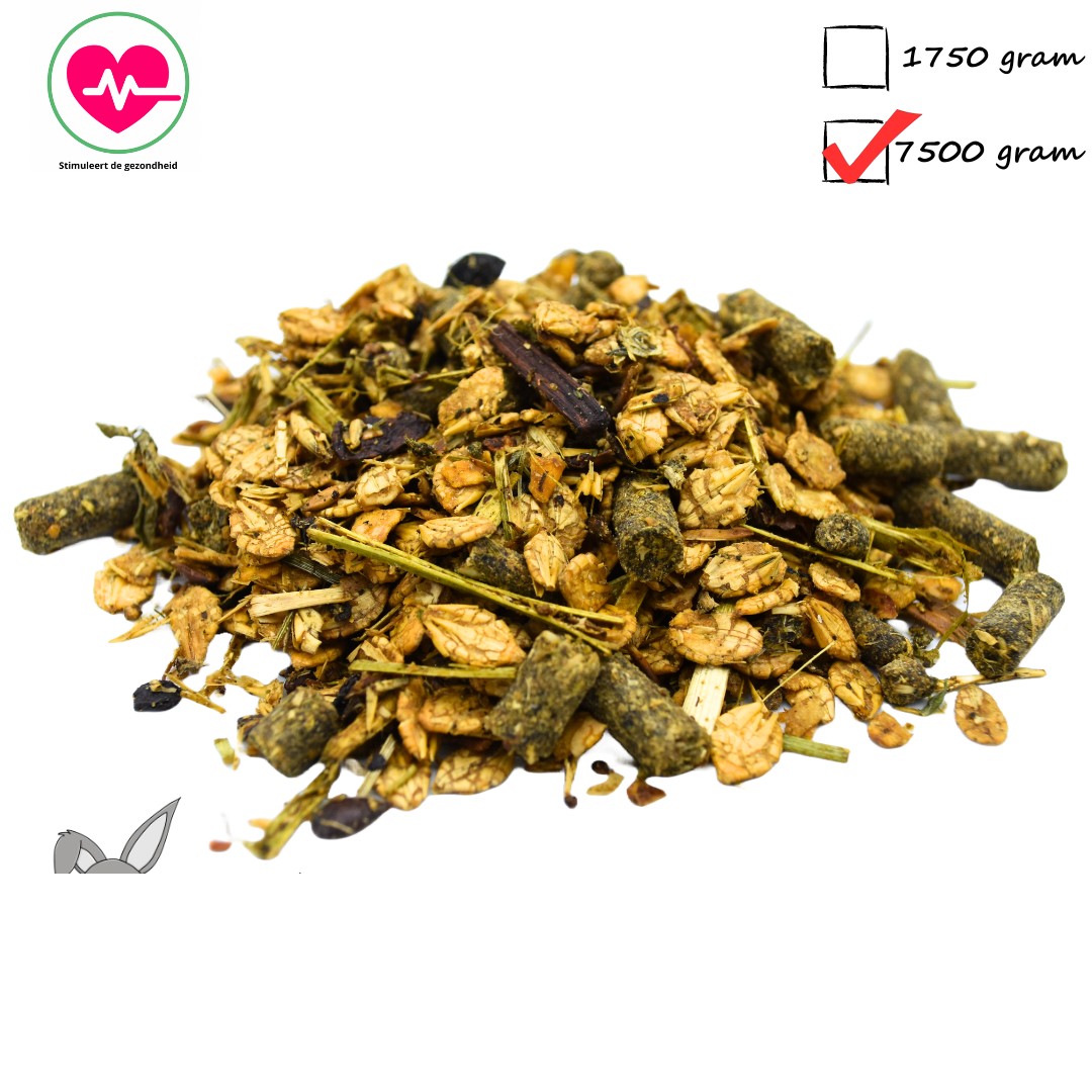 Zooply Energiemuesli - Gezonde muesli voor konijnen en cavia's - 7,5 kg