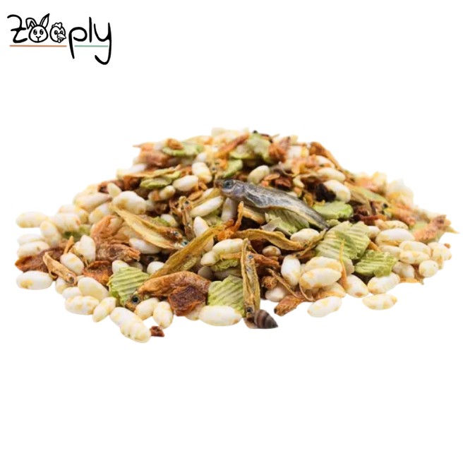 Zooply Fish and Chips Snackmix voor ratten en andere knaagdieren – hartige snack – 250 gram