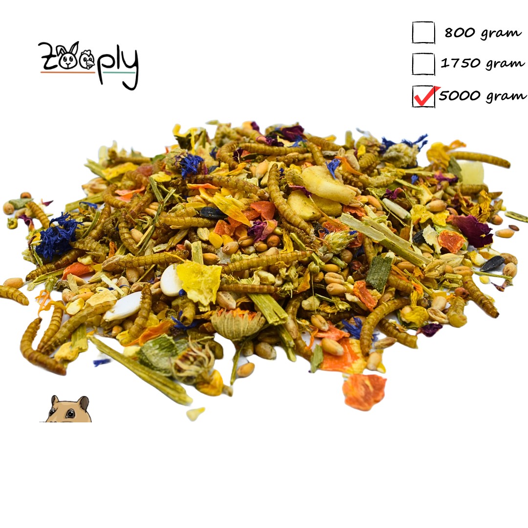 Zooply Gerbilvoer - Speciale voeding voor gerbils - Kleinverpakking - 550  gram