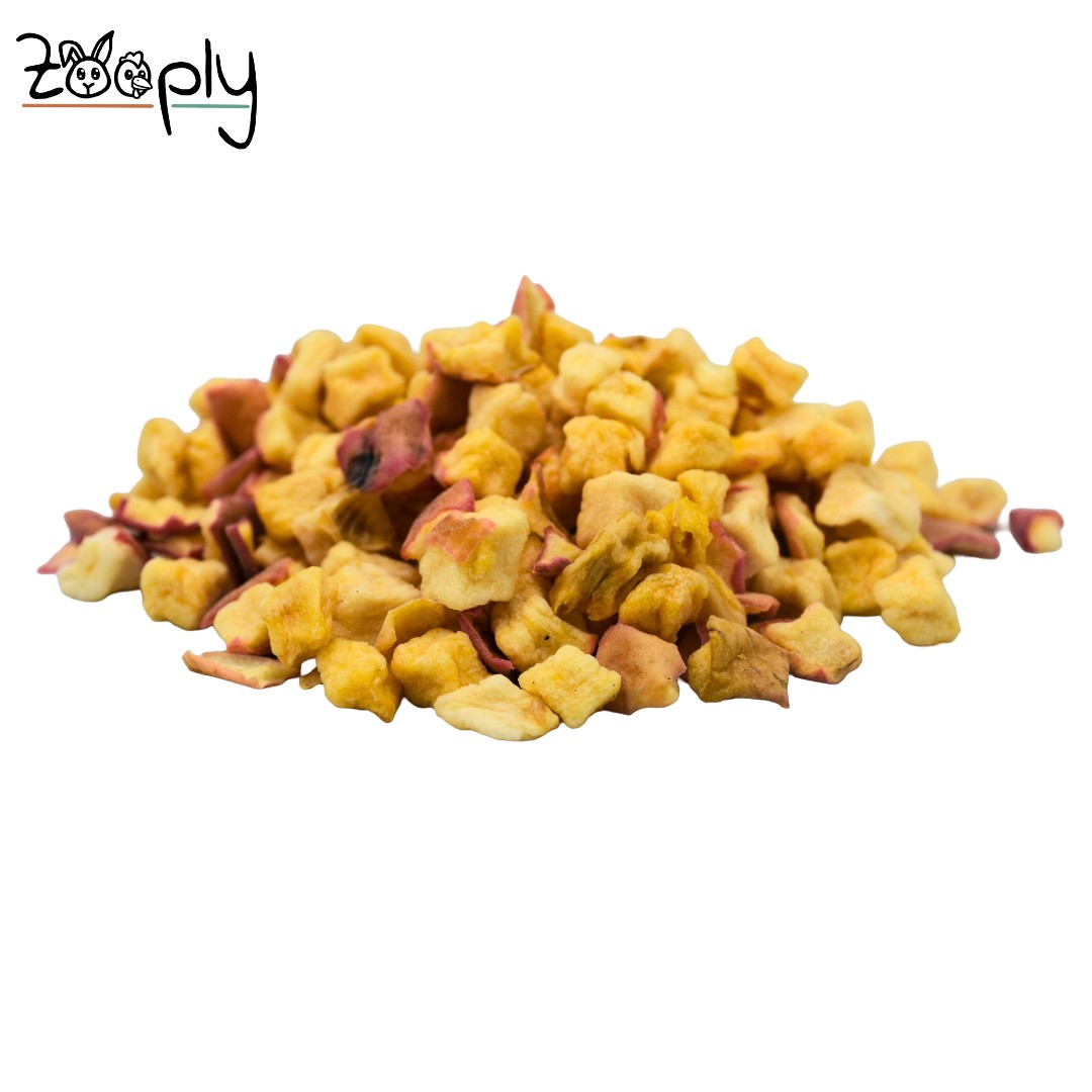 Zooply Appelblokjes - Gedroogd fruit voor konijnen en knaagdieren - Gezonde snack
