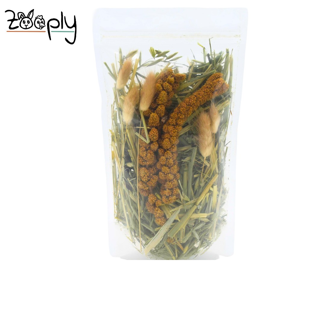 Zooply Hazenveld – natuurlijke verrijking voor knaagdieren – 85 gram