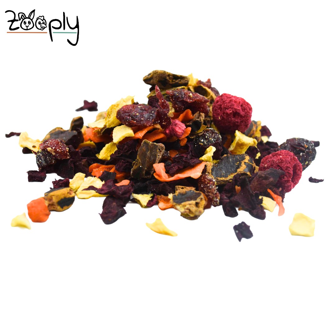 Zooply Herfstmix Snack voor konijnen, cavia’s en kleine knaagdieren – natuurlijke snack – 350 gram