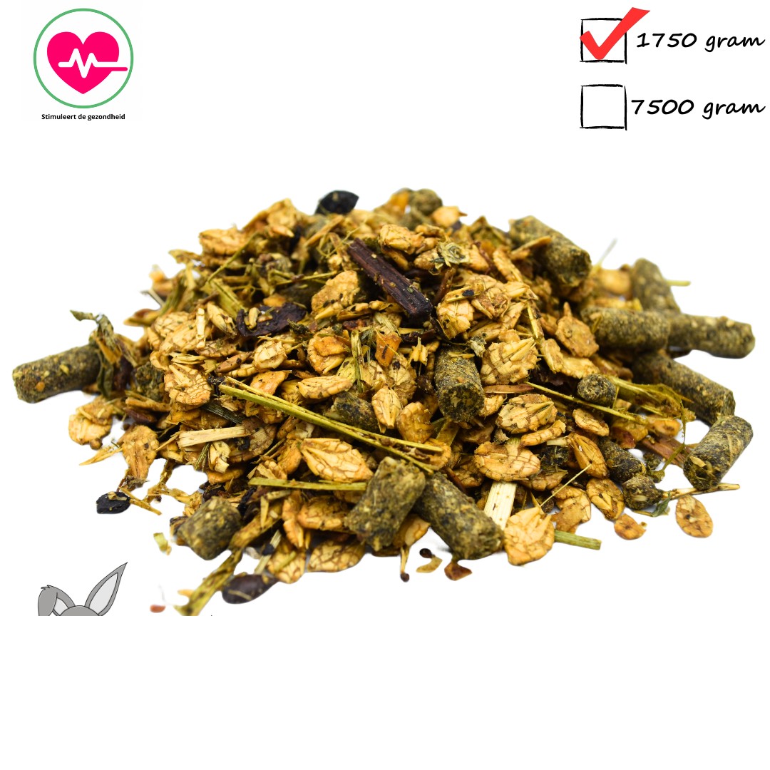 Zooply Energiemuesli - Gezonde muesli voor konijnen en cavia's - 1750 gram