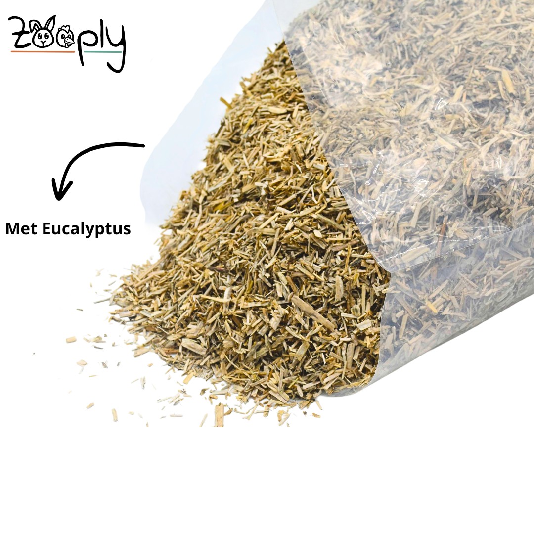 Hennepvezel met eucalyptus - Hennepvezel met geur voor konijnen en knaagdieren- 5 kg